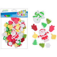 Ilustracja Craft With Fun Ozdoba Dekoracyjna Mikołaj Boże Narodzenie Naklejki 463725