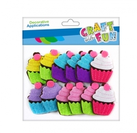 Ilustracja Craft With Fun Ozdoba Dekoracyjna samoprzylepne Filcowe Babeczki 463736