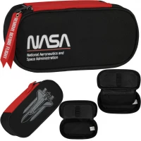 Ilustracja Starpak Piórnik Tuba Usztywniona z Organizerem Nasa Czarny 527258