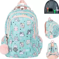 Ilustracja produktu St.Right Plecak Szkolny BP-26 Charming Cats 685040