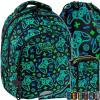 Ilustracja produktu AstraBag Zestaw Szkolny Game On 3el. Plecak AB300 502026020 + Worek 507026010 + Piórnik 503026029