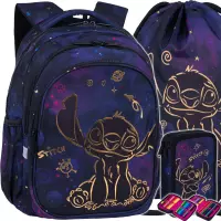Ilustracja produktu CoolPack Zestaw Szkolny Stitch Gold 3el. Plecak Jerry F029948 + Worek F054948 + Piórnik F066948