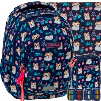 Ilustracja produktu AstraBag Zestaw Szkolny Dear Puppy 3el. Plecak AB330 502026010 + Worek 507026005 + Piórnik 503026015
