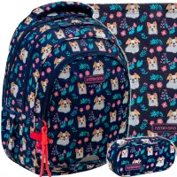 Ilustracja produktu AstraBag Zestaw Szkolny Dear Puppy 3el. Plecak AB300 502026011 + Worek 507026005 + Piórnik 503026017
