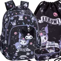 Ilustracja produktu CoolPack Zestaw Szkolny Kuromi 3el. Plecak Prime Pro F162031 + Worek F054031 + Piórnik F062031