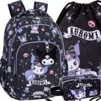 Ilustracja produktu CoolPack Zestaw Szkolny Kuromi 3el. Plecak Prime Pro F162031 + Worek F054031 + Piórnik F060031