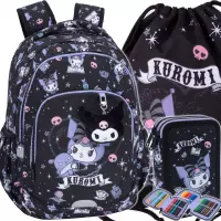 Ilustracja produktu CoolPack Zestaw Szkolny Kuromi 3el. Plecak Prime Pro F162031 + Worek F054031 + Piórnik F066031