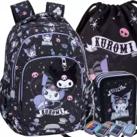 Ilustracja produktu CoolPack Zestaw Szkolny Kuromi 3el. Plecak Prime Pro F162031 + Worek F054031 + Piórnik F067031