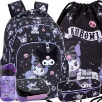 Ilustracja produktu CoolPack Zestaw Szkolny Kuromi 5el. Plecak Prime Pro F162031 + Worek F054031 + Piórnik F062031 + 14003PTR + 14041PTR