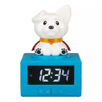 Ilustracja Lampka 3D z Budzikiem Krypto - Superman