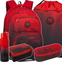 Ilustracja produktu CoolPack Zestaw Szkolny Gradient Cranberry 5el. Plecak Pick F099756 + Worek F070756 + Piórnik F062756 + 56230CP + Z07756