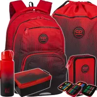 Ilustracja CoolPack Zestaw Szkolny Gradient Cranberry 5el. Plecak Pick F099756 + Worek F070756 + Piórnik F066756 + 56230CP + Z07756