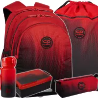 Ilustracja produktu CoolPack Zestaw Szkolny Gradient Cranberry 5el. Plecak Jerry F029756 + Worek F070756 + Piórnik F061756 + 56223CP + Z07756