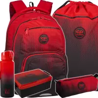 Ilustracja produktu CoolPack Zestaw Szkolny Gradient Cranberry 5el. Plecak Pick F099756 + Worek F070756 + Piórnik F061756 + 56230CP + Z07756