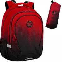 Ilustracja CoolPack Zestaw Szkolny Gradient Cranberry 2el. Plecak Factor X F002756 + Piórnik F061756