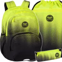 Ilustracja produktu CoolPack Zestaw Szkolny Gradient Lemon 3el. Plecak Pick E99510 + Worek E70510/F + Piórnik E61510