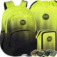 Ilustracja produktu CoolPack Zestaw Szkolny Gradient Lemon 3el. Plecak Pick E99510 + Worek E70510/F + Piórnik E67510/F