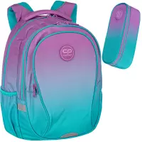 Ilustracja CoolPack Zestaw Szkolny Gradient Blueberry 2el. Plecak Factor X F002505 + Piórnik E62505/F