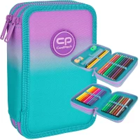Ilustracja produktu CoolPack Jumper 2 Piórnik Dwukomorowy Z Wyposażeniem Gradient Blueberry E66505/F