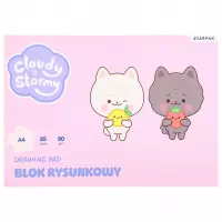 Ilustracja Starpak Blok Rysunkowy A4 20 kartek Biały C&S 1szt 598687