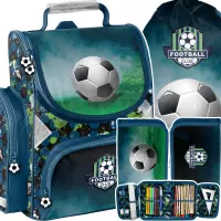 Ilustracja produktu Paso Zestaw Szkolny 3el. Football Tornister PP24FC-525 + Piórnik  PP24FC-P001 + Worek PP24FC-712