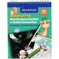 Ilustracja produktu Starpak Zestaw Kreatywny Wydrapywanka z Kolorowanką Animals 552511