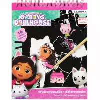 Ilustracja produktu Starpak Zestaw Kreatywny Wydrapywanka Koci Domek Gabi 552510