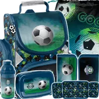 Ilustracja produktu Paso Zestaw Szkolny 5el. Football Tornister PP24FC-525 + Piórnik PP24FC-P001BW + Worek PP24FC-712