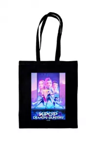 Ilustracja produktu  Torba na zakupy K-POP Demon Hunters - KEY ART - czarna