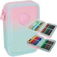 Ilustracja produktu CoolPack Jumper 2 Piórnik Dwukomorowy Z Wyposażeniem Gradient Strawberry F066754