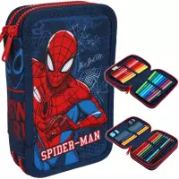 Ilustracja CoolPack Jumper 2 Piórnik Dwukomorowy Z Wyposażeniem Spider-Man F066038