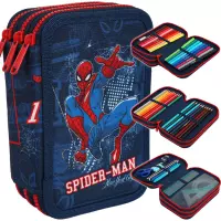 Ilustracja CoolPack Jumper 3 Piórnik Trzykomorowy Z Wyposażeniem Spider-Man F067038