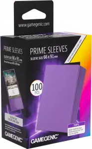 Ilustracja produktu Gamegenic: Prime Sleeves 66x91 mm - Purple - Koszulki na Karty - 100 sztuk