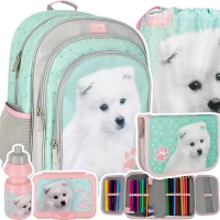 Ilustracja Starpak Zestaw Szkolny 5el. Doggy Plecak 485878 + Piórnik 485883 + Worek 485880