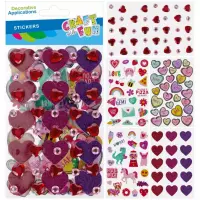 Ilustracja Craft With Fun Ozdoba Dekoracyjna Serca 3w1 567251