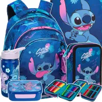 Ilustracja produktu CoolPack Zestaw Szkolny Stitch Blue 5el Plecak F029780 + Worek F054780 + Piórnik F066780 + STLO9913 + STLO9903