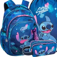 Ilustracja produktu CoolPack Zestaw Szkolny Stitch Blue 3el Plecak F029780 + Worek F054780 + Piórnik F060780L