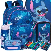 Ilustracja produktu CoolPack Rider Zestaw Szkolny Stitch Blue 5el Plecak F109780 + Piórnik F066780 + Worek F054780 + STLO9913 + STLO9903