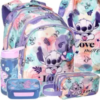 Ilustracja produktu CoolPack Jerry Zestaw Szkolny Stitch 5el Plecak Pastel F029885 + Piórnik Saszetka F060885 + Worek F054885 + STLO9913 + STLO9903