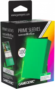 Ilustracja Gamegenic: Prime Sleeves (66x91 mm) - Koszulki na Karty - Green - 100 sztuk