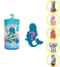 Ilustracja produktu Mattel Barbie Kolorowa Niespodzianka Syrenka Chelsea GVK11