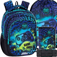 Ilustracja produktu CoolPack Zestaw Szkolny Gamer Chess 3el. Plecak Fast F163964 + Worek F159964 + Piórnik F076964