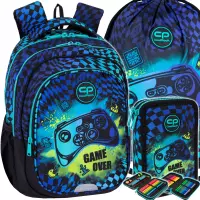 Ilustracja CoolPack Zestaw Szkolny Gamer Chess 3el. Plecak Fast F163964 + Worek F159964 + Piórnik F066964