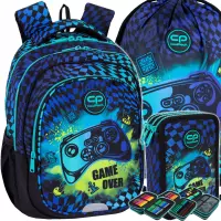 Ilustracja produktu CoolPack Zestaw Szkolny Gamer Chess 3el. Plecak Fast F163964 + Worek F159964 + Piórnik F067964