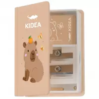 Ilustracja produktu Kidea Temperówka Podwójna + Gumka Cute 1szt 590353