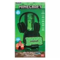 Ilustracja Stojak na Słuchawki Z Podświetleniem RGB + Pilot Zdalnego Sterowania Minecraft
