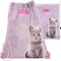 Ilustracja AstraBag Worek Szkolny Na Sznurkach AD1 Pinky Kitty 507022046