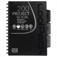 Ilustracja produktu Coolpack Kołozeszyt Black A5 100 Kartek Kratka 94122CP