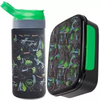 Ilustracja produktu CoolPack Bibby Bidon na napoje 420ml Kids from the Block Z08823 + Śniadaniówka Z18823