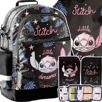Ilustracja produktu : Paso Zestaw Szkolny 3el. Stitch Black Plecak DS26YY-116 + Piórnik DS26YY-P001 + Worek DS26YY-712